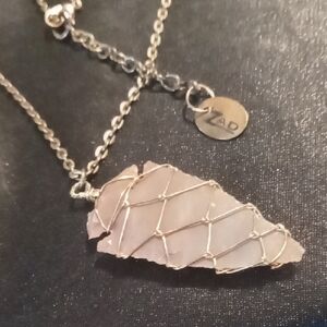 Zad 30 In Long Pendant Copper Tone  Wire-Wrapped Arrow Head Necklace